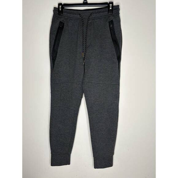 American Eagle Mens Small Joggers Pants Gray Pockets Drawstring Sweatpants - Picture 1 of 7